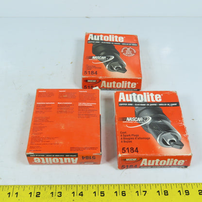 Autolite 5184 Copper Core Spark Plugs NASCAR Performance Lot of 12