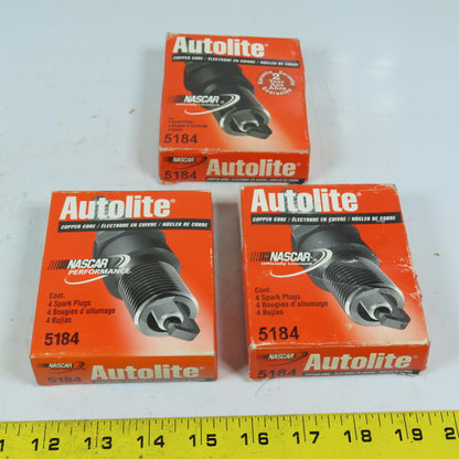 Autolite 5184 Copper Core Spark Plugs NASCAR Performance Lot of 12