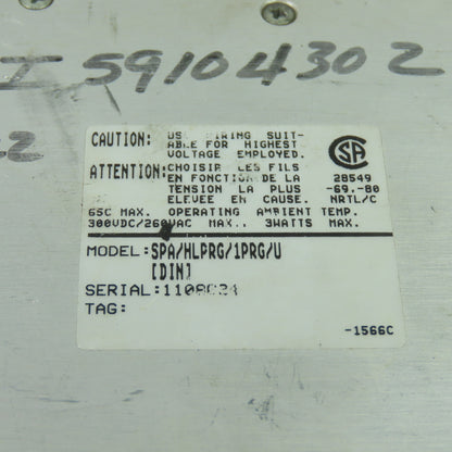 Moore Industries SPA/HLPRG/1PRG/U SPA Site Programmable Alarm 300VDC 260VAC 3W