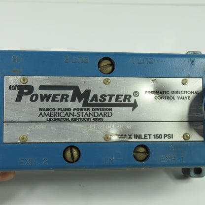American-Standard PM44106 PowerMaster Pneumatic Directional Control Valve 150PSI