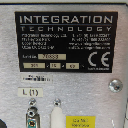 Integration Technology Vzero 204V 16A Ultra Violet UV Curing System Controller