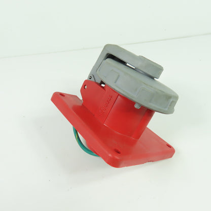 Hubbell 320R7W Hubbell 320R7W Watertight Safety-Shroud Receptacle 20A 480VAC 3Ph