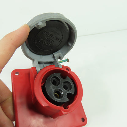 Hubbell 320R7W Hubbell 320R7W Watertight Safety-Shroud Receptacle 20A 480VAC 3Ph
