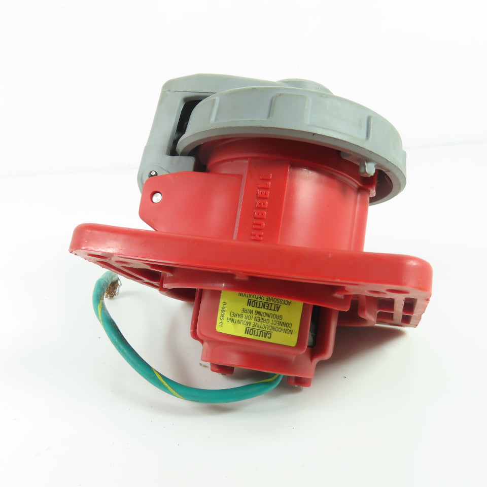 Hubbell 320R7W Hubbell 320R7W Watertight Safety-Shroud Receptacle 20A 480VAC 3Ph