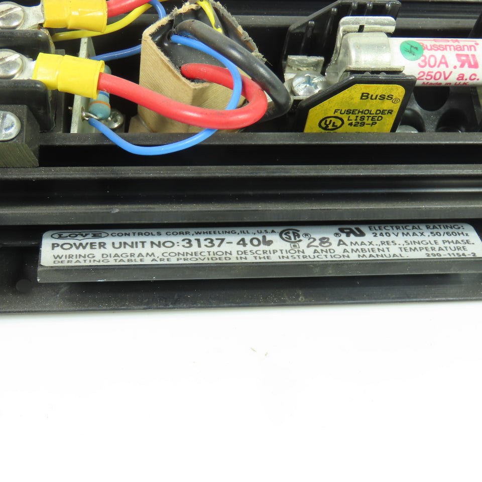 Love Controls 3137-406 28A SCR Power Unit Single Phase 240V