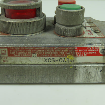 Killark XCS-0A16 Hazardous Location Start Stop Push Button Station 220VAC