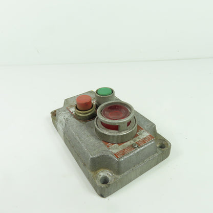 Killark XCS-0A16 Hazardous Location Start Stop Push Button Station 220VAC