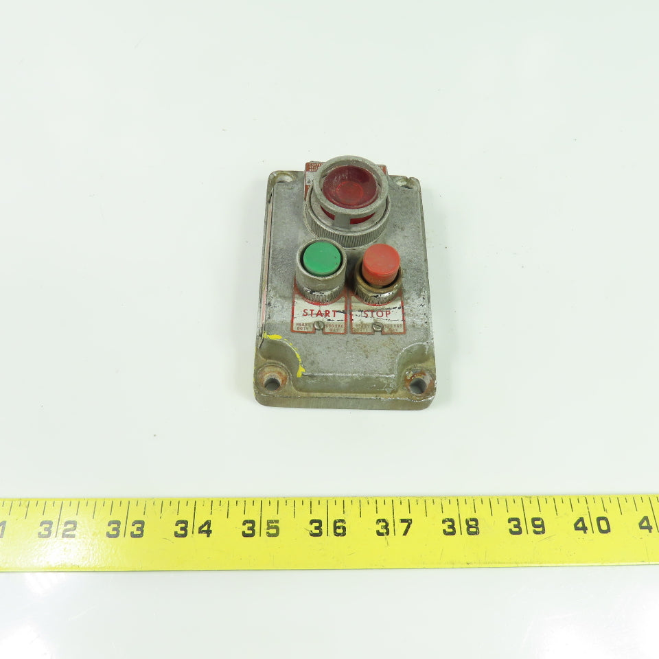 Killark XCS-0A16 Hazardous Location Start Stop Push Button Station 220VAC