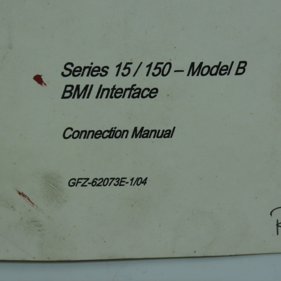 GE Fanuc GFZ-62073E-1/04 Series 15/150 Model B BMI Interface Connection Manual