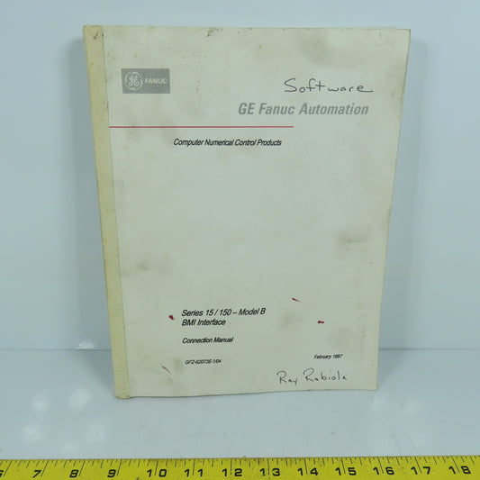 GE Fanuc GFZ-62073E-1/04 Series 15/150 Model B BMI Interface Connection Manual