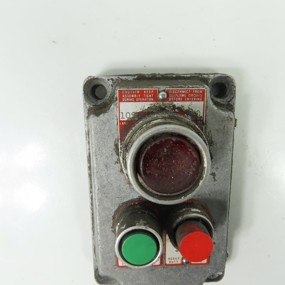Killark XNCS-0A16 Explosion Proof Control Station Start Stop Push Button 220VAC