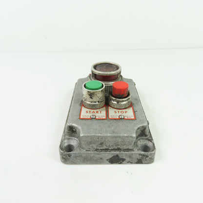 Killark XNCS-0A16 Explosion Proof Control Station Start Stop Push Button 220VAC