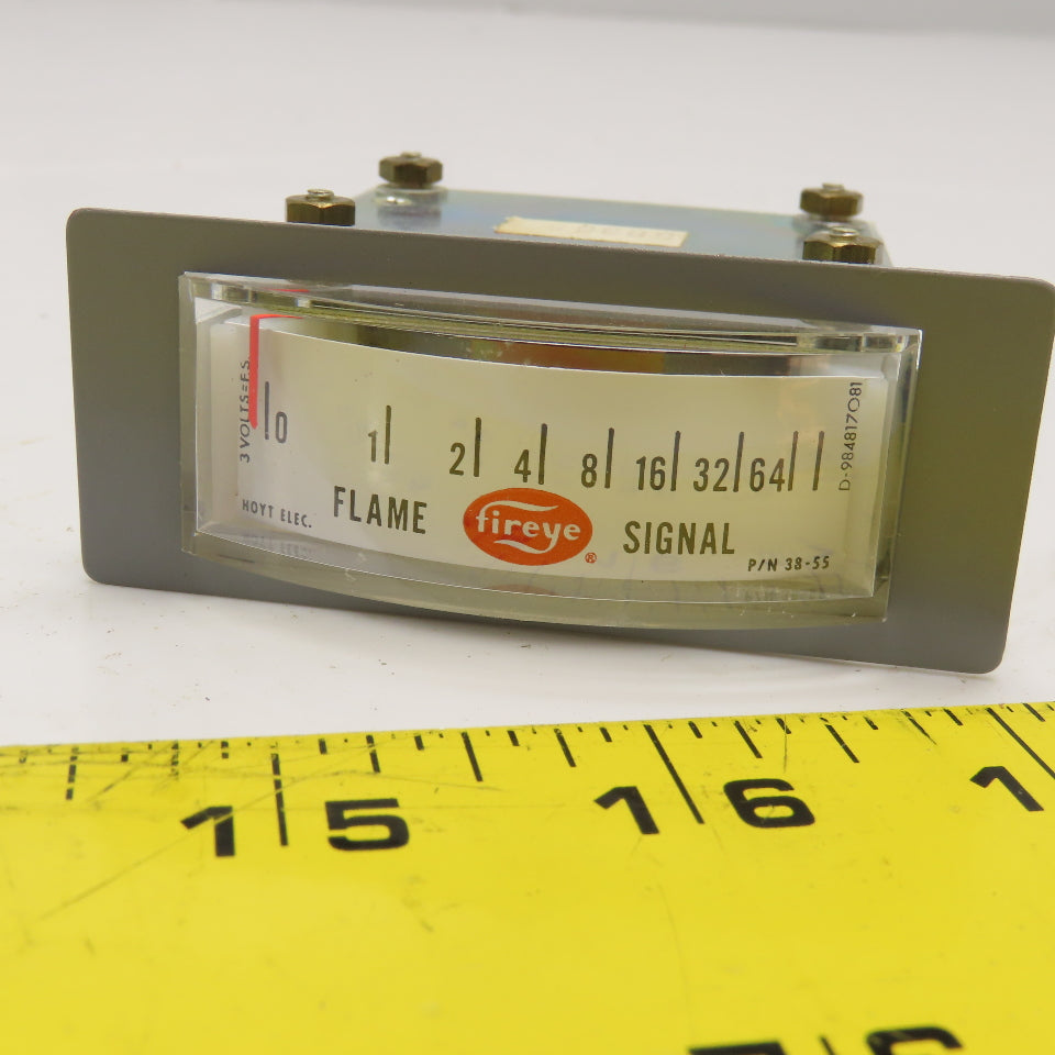 Hoyt Electric 38-55 Fireye Flame Signal Panel Meter