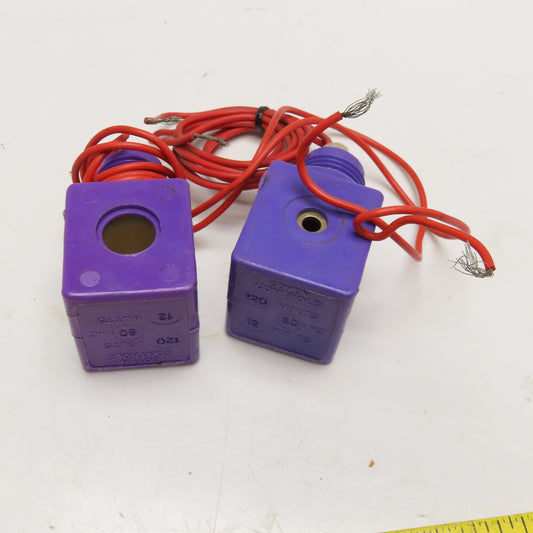 Goyen Controls 120V 60Hz 12 Watt Solenoid Coil Lot Of 2