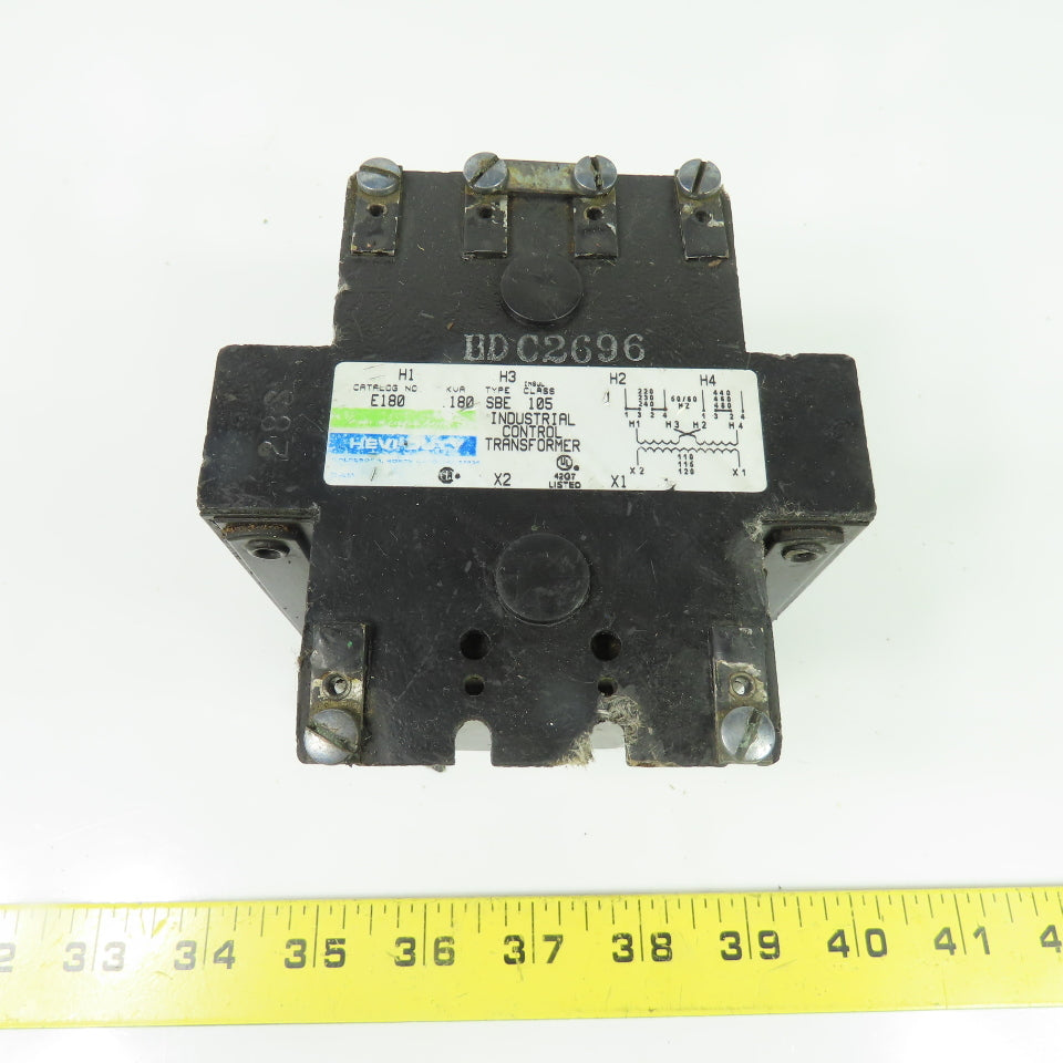 Hevi-Duty E180 0.180 kVA Industrial Control Transformer 240/480V to 120V