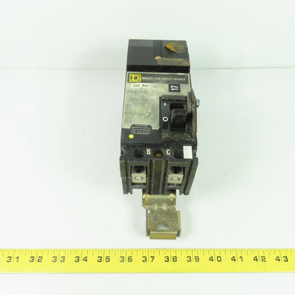 Square D FA24100BC 100A 2-Pole Molded Case Circuit Breaker 240/480VAC