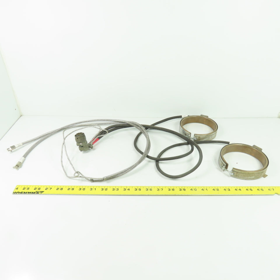 Trivolt HP24 Band Heaters 500W 240V with Wiring Harness Assembly 4" ID