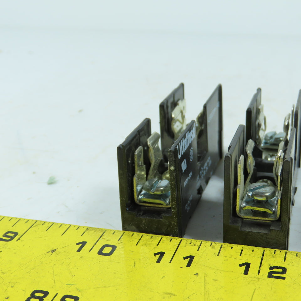 Littelfuse L60030M-1PQ Fuse Block 1-Pole 30A 600V Class M Lot of 4