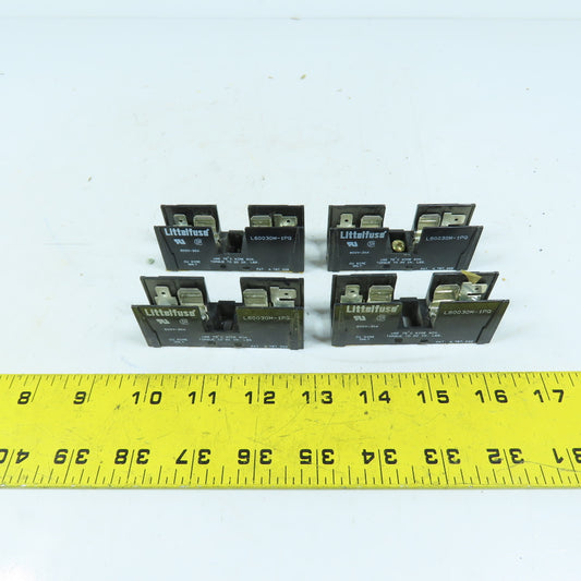 Littelfuse L60030M-1PQ Fuse Block 1-Pole 30A 600V Class M Lot of 4