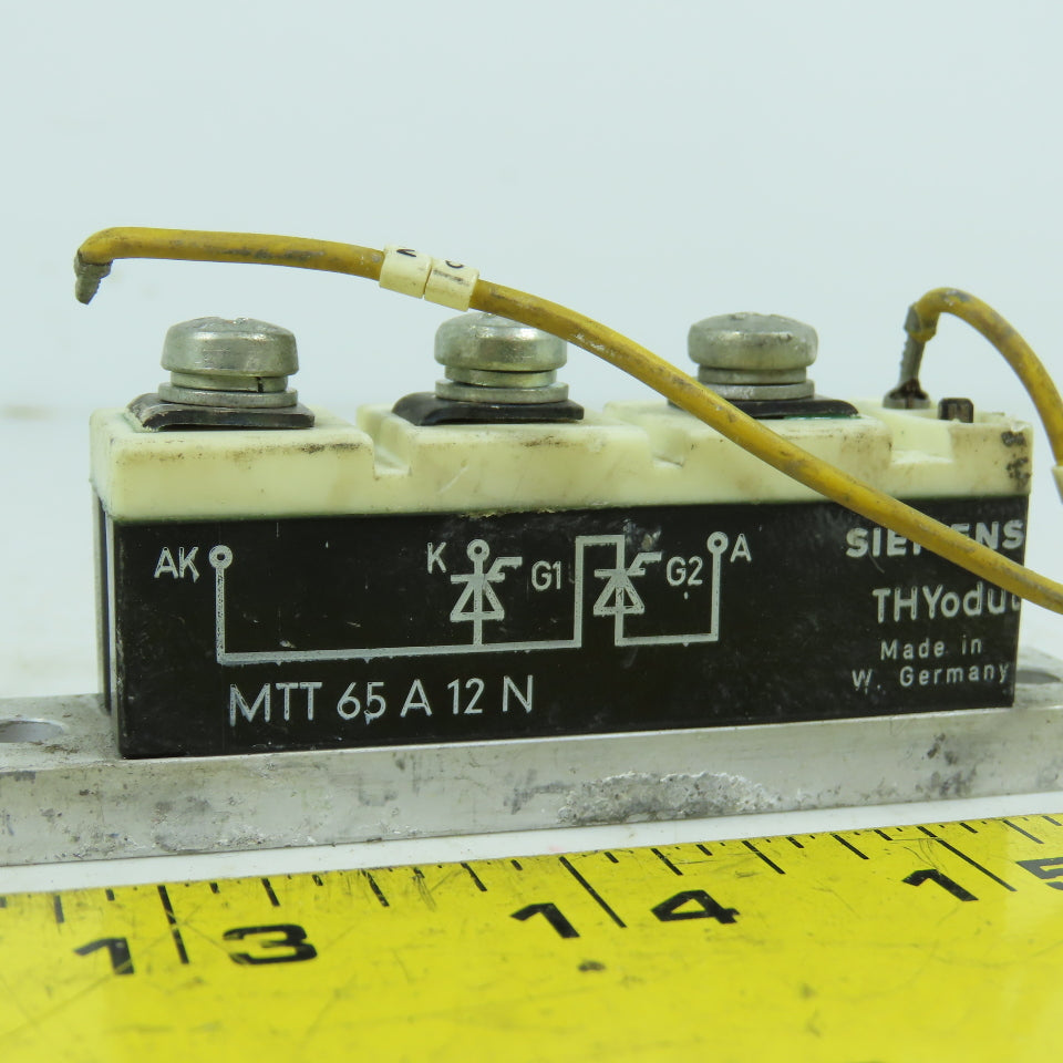 Siemens MTT 65 A 12 N Thyristor Module SCR Power Block 65A 1200V Lot Of 2