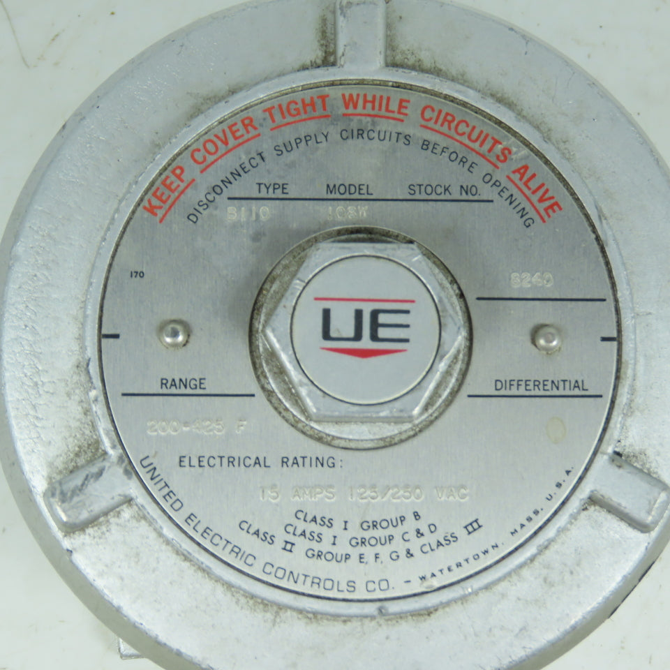 United Electric 8240 B110-108W Explosion Proof Temperature Switch 200-425F