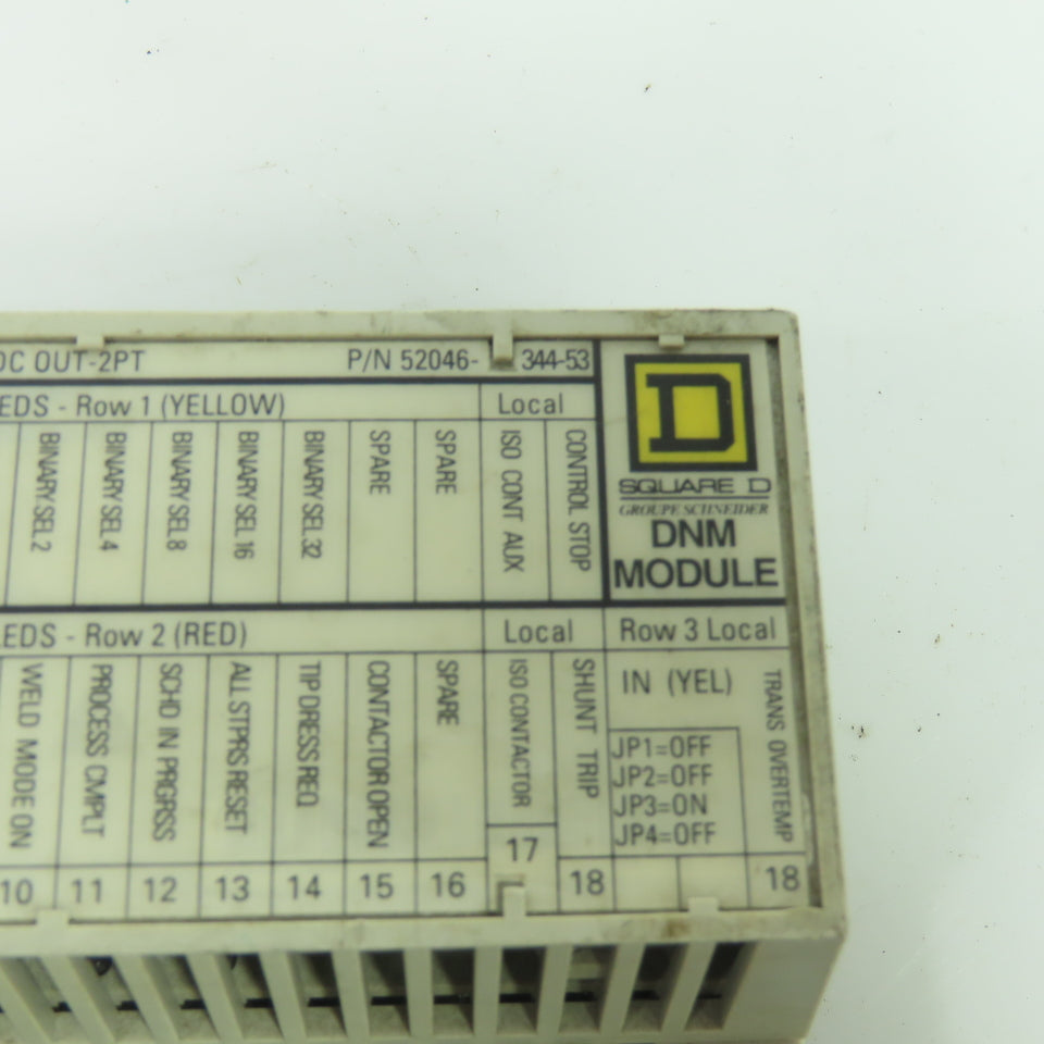 Square D DNM 52046-344-50 DeviceNet Weld Control I/O Interface Module 24VDC