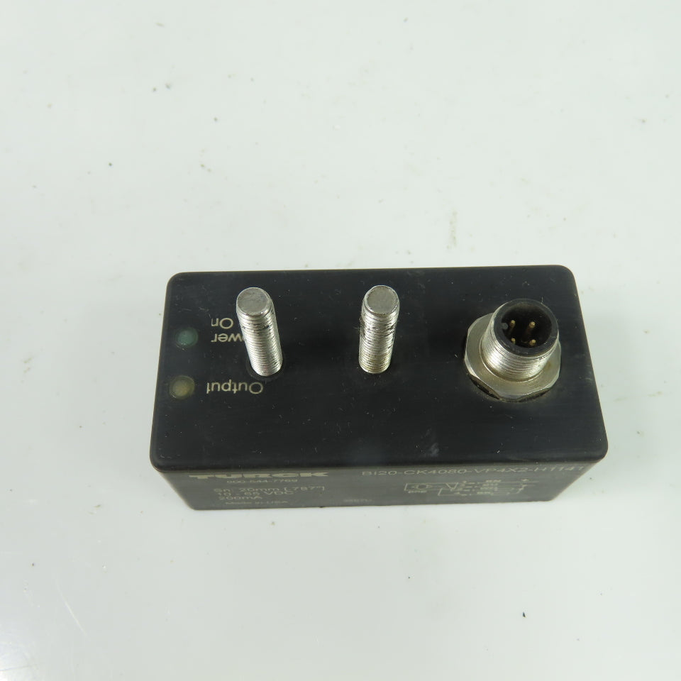 Turck BI20-CK4080-VP4X2-H1141 Inductive Proximity Sensor 10-65VDC 200mA PNP