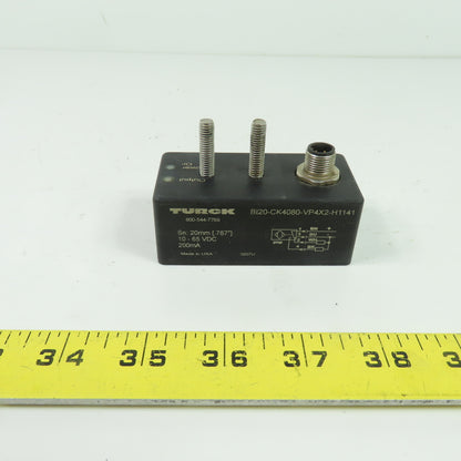 Turck BI20-CK4080-VP4X2-H1141 Inductive Proximity Sensor 10-65VDC 200mA PNP