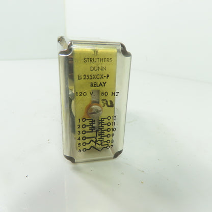 Struthers Dunn B255XCX-P Plug-In Relay 120V 60Hz 12-Pin