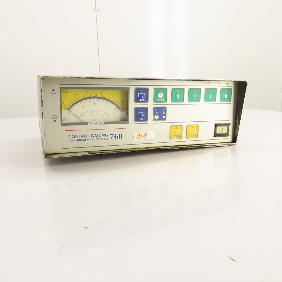 Control Gaging, Inc. 900124-1 760 Precision Grinding Gage Monitor Control Unit