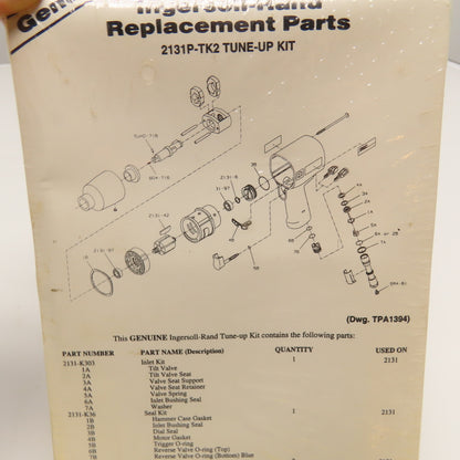 Ingersoll Rand 2131P-TK2 Professional Tools Tune-Up Kit