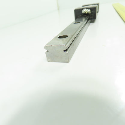 NSK LS20 Linear Guide Rail with 2 Bearing Carriages 15-3/4" OAL 20mm x 15.5mm