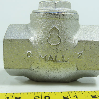 10K-1 1/4 Malleable Iron Lift Check Valve Threaded 1-1/4" NPT