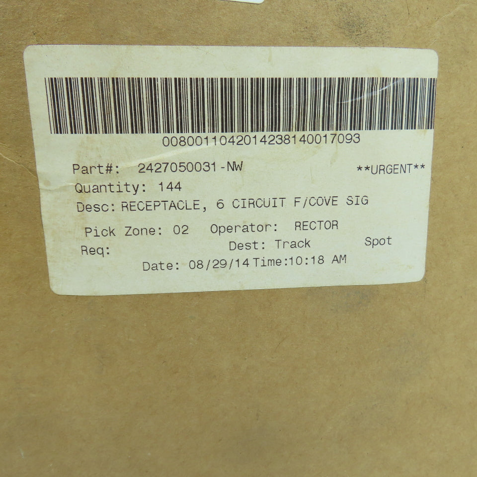 Molex 2427050031-NW 6 Circuit Receptacle Housing Wire Connector Lot Of 140