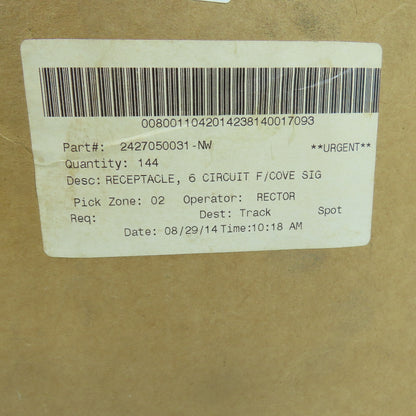 Molex 2427050031-NW 6 Circuit Receptacle Housing Wire Connector Lot Of 140