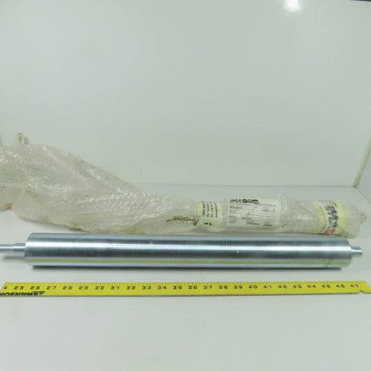 IMA GIMA N850004018 Stainless Steel Conveyor Roller Stepped Shaft 22"BF 2.22"OD