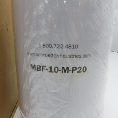Schroeder MBF-10-M-P20 1-1/4" NPT Breather Filter Element 200CFM