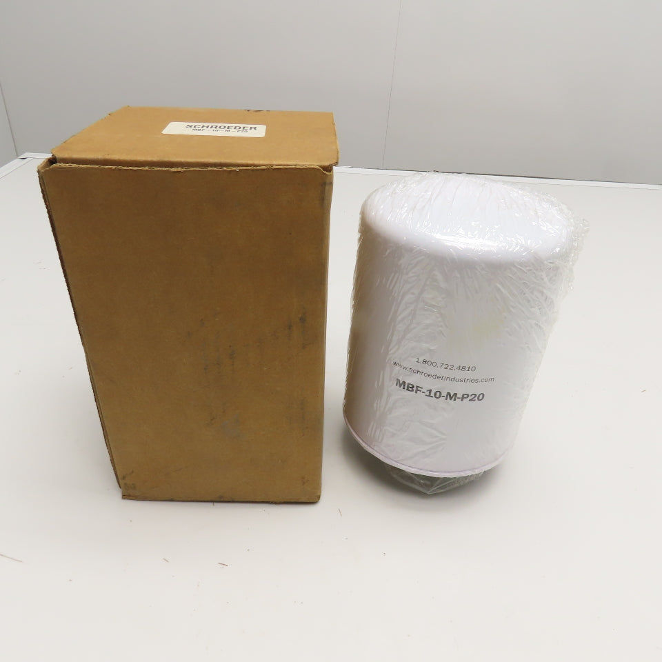 Schroeder MBF-10-M-P20 1-1/4" NPT Breather Filter Element 200CFM