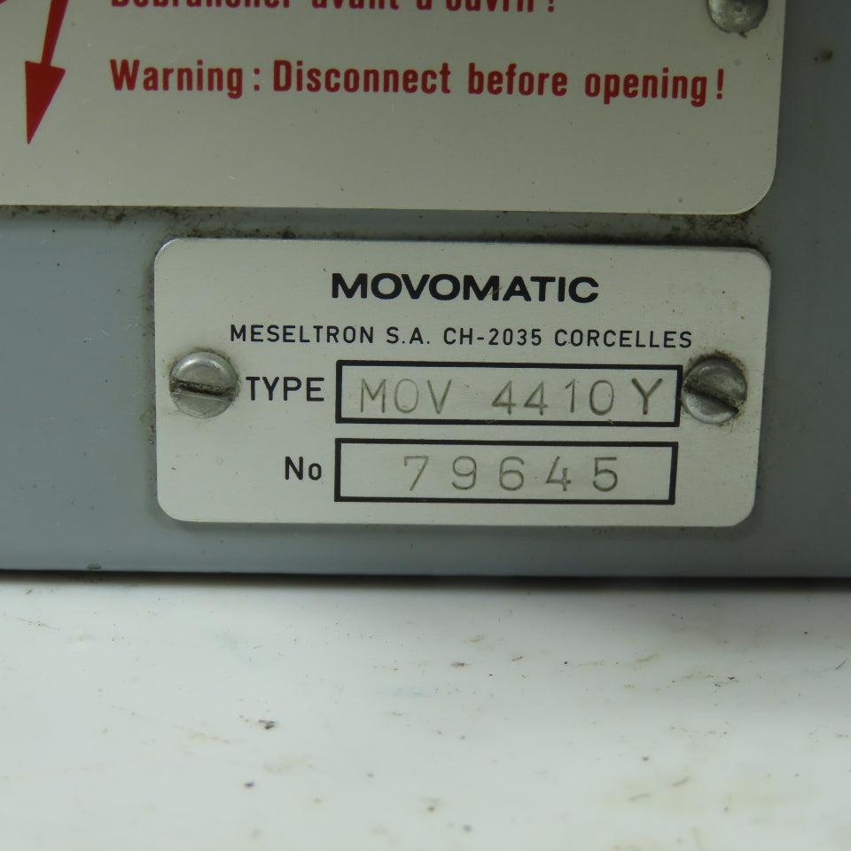 Movomatic MOV 4410Y MOV 4410Y Industrial Control Unit 79645