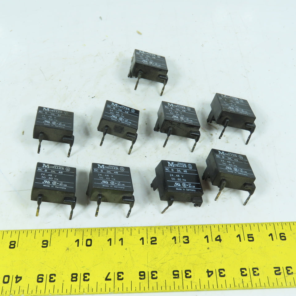 Klockner Moeller RC B DIL 48 Lot of 9 RC B DIL 48 Surge Suppressor 24-48V Lot/9
