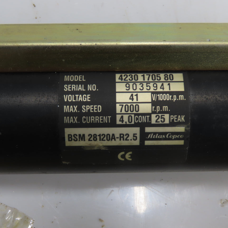 Atlas Copco 4230 1705 80 BSM 28120A-R2.5 QMR55-15-RT Electric Nutrunner 41V 1/2"