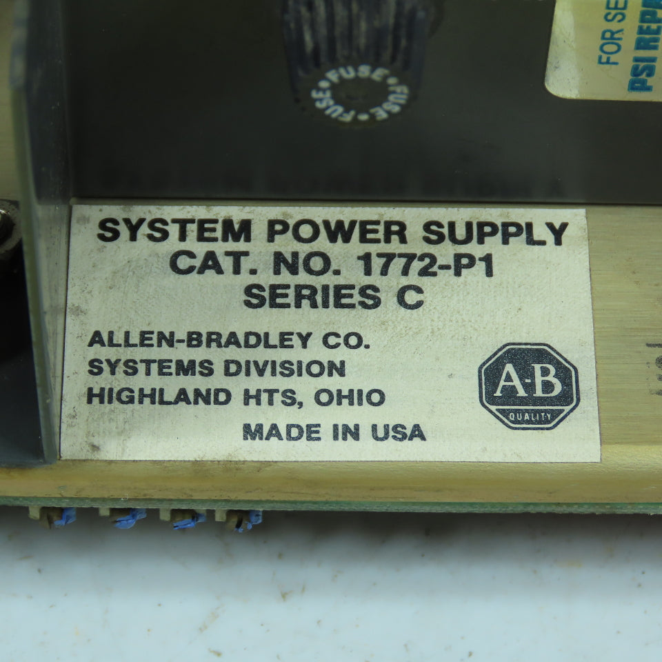 Allen-Bradley 1772-P1 System Power Supply Series C