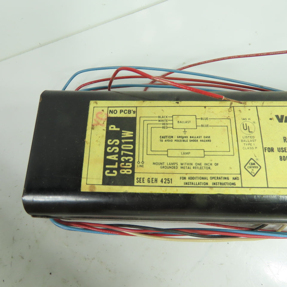 Valmont 45907 8G3701W Rapid Start High Output Fluorescent Lamp Ballast 120V 60Hz