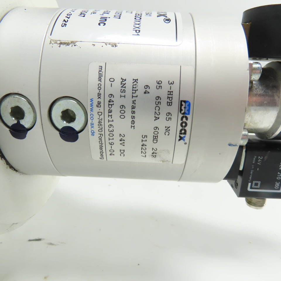 Springer Co-ax 3HPB65RSR264TSA21/2B20XXXP1 Coaxial Valve 2-Way 24VDC 0-64 bar