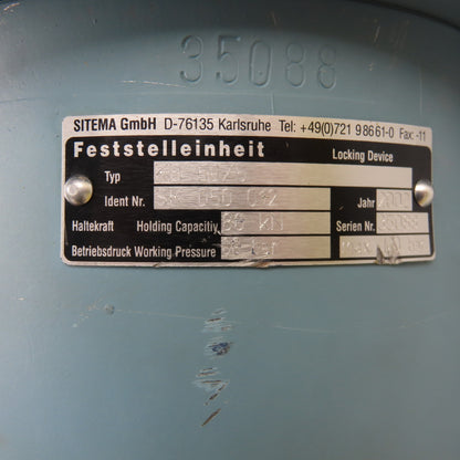 Sitema SK 050 012 KB 50/5 KB 50/5 Locking Device Clamping Unit 50kN Holding Cap.