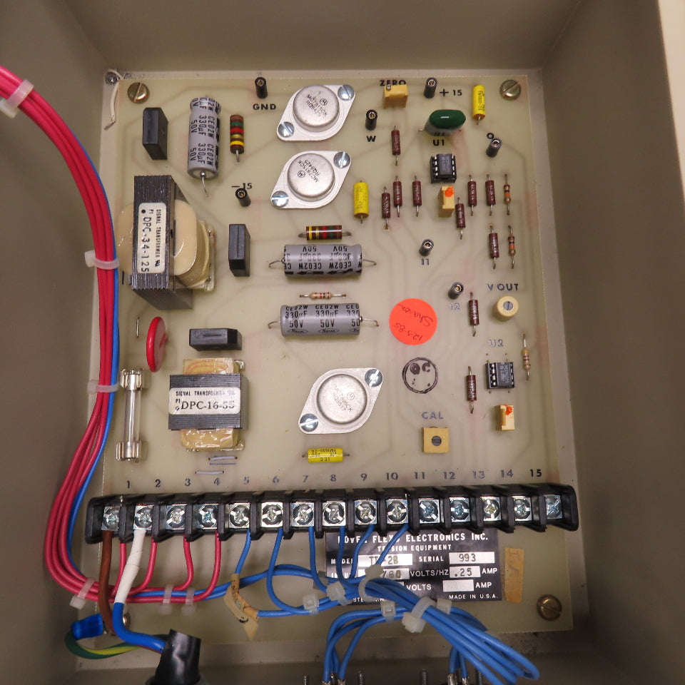 Dover Flexo TI-2 TI-2B Tension Monitor 117V 60Hz Needs New Meter