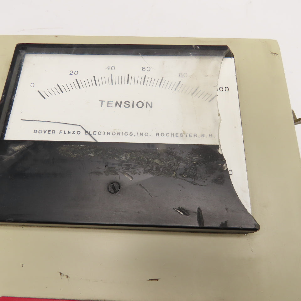 Dover Flexo TI-2 TI-2B Tension Monitor 117V 60Hz Needs New Meter