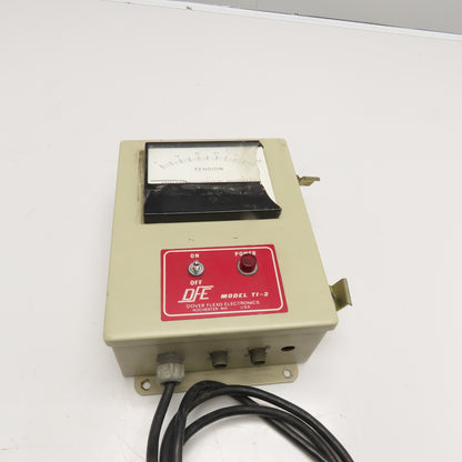 Dover Flexo TI-2 TI-2B Tension Monitor 117V 60Hz Needs New Meter
