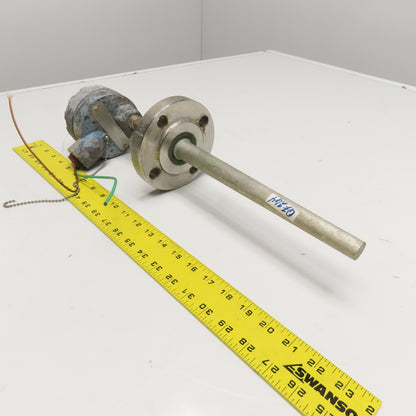 Rosemount 1-1/2" Flange Mount Temperature Transmitter 10" Probe