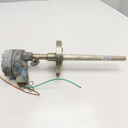 Rosemount 1-1/2" Flange Mount Temperature Transmitter 10" Probe